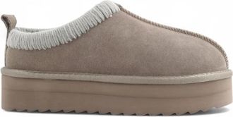 Colors Of California Platform Sabot - Dames - Pantoffels - Grijs - 39 EU - Leer - Schoenen