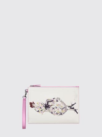 Marc Jacobs The Runway Illustration Leather Clutch with Graphic Print