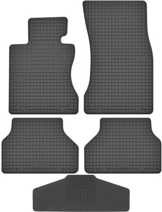 OEM Alfombrillas Motohobby 141201 + Funda 200000/1 - Bmw S5 E60 E61 2003-2010 Ms De Aleaci&oacute;n + Velcro Bmw Delantero - Instaladas