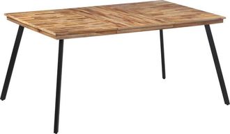 vidaXL Dining Table 169x98.5x76 cm Solid Wood Teak Vidaxl