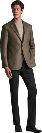 CHARLES TYRWHITT Wool Silk Jacket in Mocha at Nordstrom, Size 38