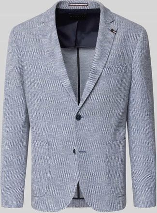 Bugatti Slim Fit 2-Knopf-Sakko mit Reverskragen in Blau, Gr&ouml;&szlig;e 25