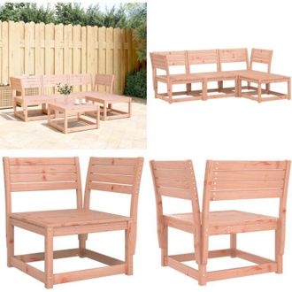 vidaXL Set Salotto da Giardino 4 pz in Legno Massello di Douglas - Sedute angolari - Design a doghe