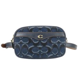 Coach Pre-owned Belt Bags, female, Blue, Size: ONE SIZE Pre-owned Signature Denim Waist Bag