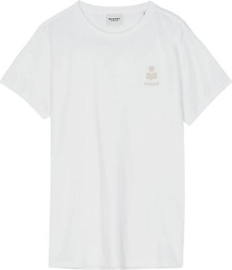Isabel Marant T-shirt Aby - Heren - T-shirts - Wit - XS - Katoen - Tops