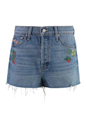 Mother The Ditcher Denim Shorts