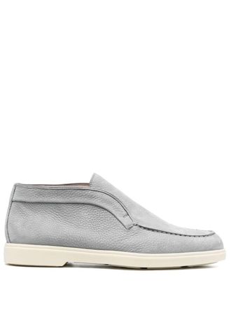 Santoni Mocassini con dettaglio cuciture - Grigio