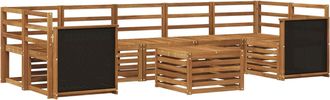 vidaXL Conjunto De Sof&aacute;s De Exterior 8 Uds. Natural Vidaxl
