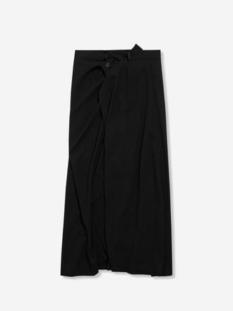 Balenciaga Draped Midi Skirt