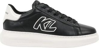 Karl Lagerfeld Kapri - Heren - Sneakers - Zwart - 40 EU - Leer - Schoenen