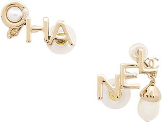 Chanel Logo Climber Earrings (Authentic Pre-Loved)