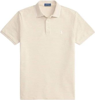 Polo Ralph Lauren Striped Stretch Mesh Polo Shirt, Size Medium