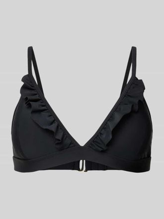Shiwi Bikini-Oberteil mit Volants Modell Beau in Black, Gr&ouml;&szlig;e 42
