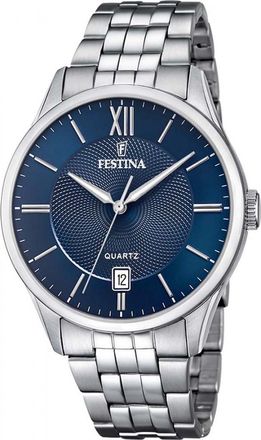 Festina F20425-2 Mens Classic Watch - Silver - One Size