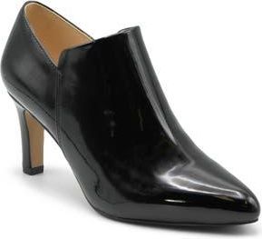 Adrienne Vittadini Slye Bootie in Black Patent at Nordstrom Rack, Size 9.5