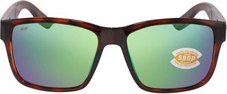 Costa PAUNCH Green Mirror Polarized Polycarbonate Mens Sunglasses 6S9049 904906 57