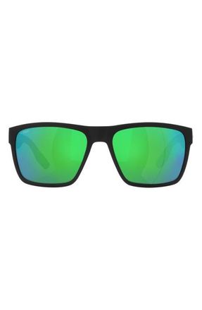 Costa Paunch XL 59mm Square Sunglasses in Green at Nordstrom