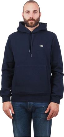 Lacoste Heren, Sweatshirts & Hoodies, Blauw, Maat: 2XL Katoen