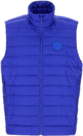 Canada Goose Electric Blue Polyester Sleeveless Stratus Down Jacket