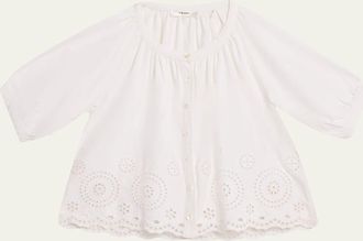 Frame Denim The Eyelet Resort Blouse