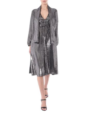 N&deg;21 V-Neck Midi Dress
