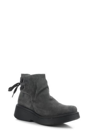 FLY London Mebs Bootie in 001 Diesel Oil Suede at Nordstrom Rack, Size 10-10.5Us / 41Eu