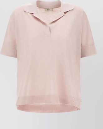 Herno cotton jersey polo shirt short sleeves