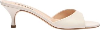 Casadei Julia Mule - Dames - Muiltjes - Beige - 38 1/2 EU - Leer - Schoenen