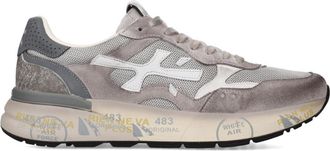 Premiata Grey Textured Mick Sneakers