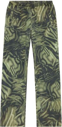 Diesel P-Gold-Zebra straight-leg trousers - men - Lyocell - 46 - Green