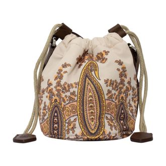 Etro Paisley Bucket Bag - female - Etro - Bucket Bags - Beige - ONE SIZE - Bags