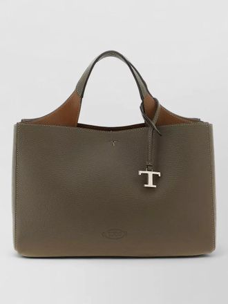 Tod's small leather bucket tote bag handles strap