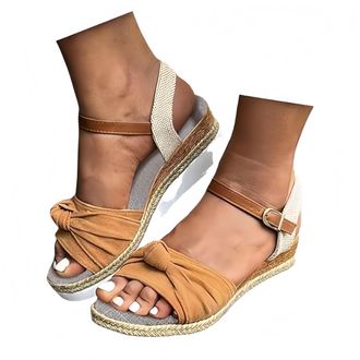Generic Espadrilles Womens Wedges Orthopedic Sandals Orthopedic Sandals for Women Comfortable Platform Espadrille Shoes Dressy Summer Open Toe Ankle Strap Low