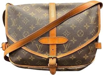 Louis Vuitton Pre-owned Cross Body Bags, female, Brown, Size: ONE SIZE Pre-owned Vintage Canvas Cross Body Bag