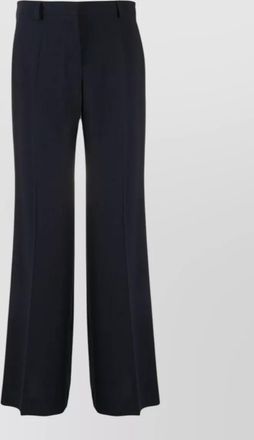 Alberto Biani wide leg cady trousers front pleats belt loops