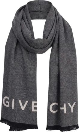 Givenchy Accessoires, unisex, Grijs, ONE Size, Wol, Muffler Sjaal