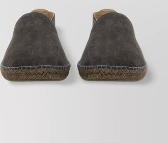 Maneb&igrave; suede espadrille jute sole