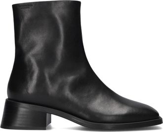 Vagabond Schoenen, Dames, Zwart, 37 EU, Zwarte leren enkellaarsjes Blanca
