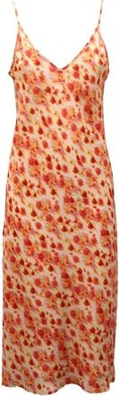 Max Mara Alvaro Wo Silk Dress - Dames - Casual kleedjes - Oranje - S - Kleedjes