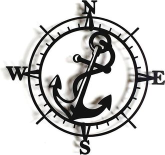 OEM Decorizzly Rosa De Los Vientos / Br&uacute;jula 3d Ancla