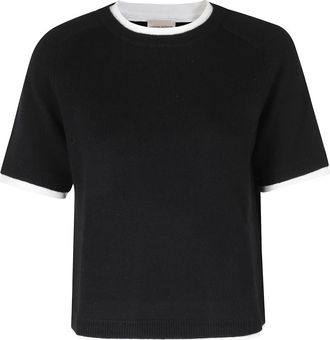 Semicouture Maglia Aida - Dames - Ronde hals truien - Zwart - L - Truien & Vesten