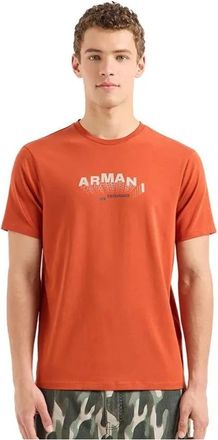 A|X Armani Exchange Korte Mouw Modieuze T-shirt - Heren - T-shirts - Oranje - L - Tops