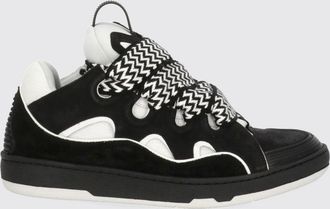 Lanvin Sneakers Curb low top in pelle e mesh con design bicolore