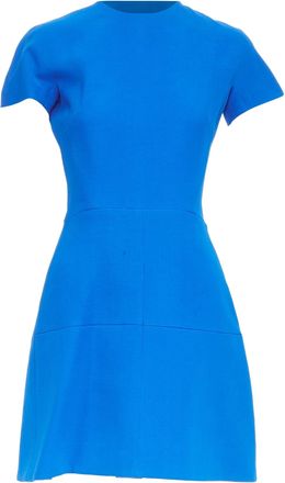 Victoria Beckham silk structured cap sleeve dress