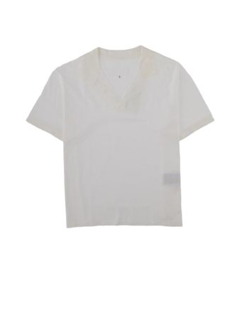 Maison Margiela Short-Sleeve Polo Shirt With Minimalist Design