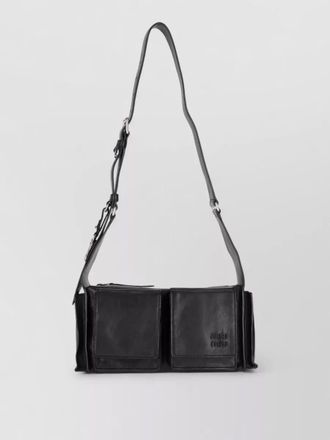 Miu Miu shoulder bag adjustable strap front flap pockets