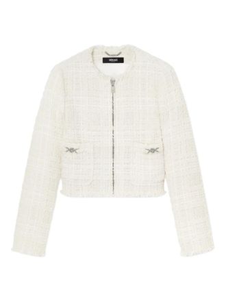 Versace cotton cardigan jacket - Neutrals