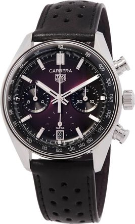 Tag Heuer Carrera Chronograph Automatic Purple Dial Mens Watch CBS2219.FC6607