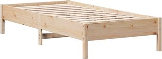vidaXL Giroletto senza Materasso 100x200 cm in Legno Massello di Pino - Vidaxl