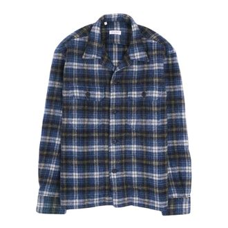 Salvatore Piccolo Jassen, Heren, Veelkleurig, XL, Wol, Vietnam Wool Check Overshirt